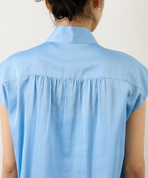 ROPE' / ロペ シャツ・ブラウス | サテンシルケットボウタイブラウス/イージーケア | 詳細18