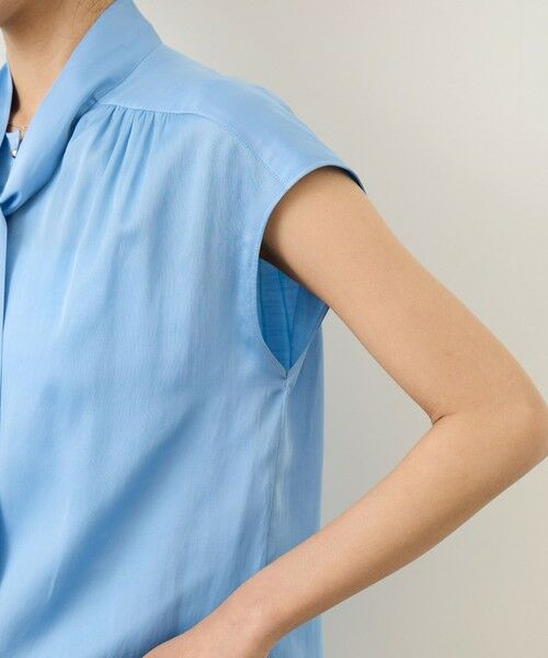 ROPE' / ロペ シャツ・ブラウス | サテンシルケットボウタイブラウス/イージーケア | 詳細21