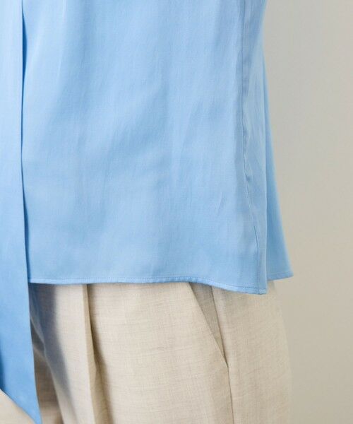 ROPE' / ロペ シャツ・ブラウス | サテンシルケットボウタイブラウス/イージーケア | 詳細22