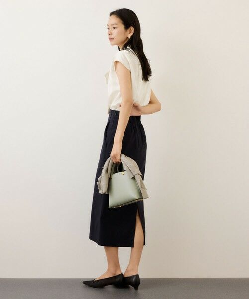 ROPE' / ロペ シャツ・ブラウス | サテンシルケットボウタイブラウス/イージーケア | 詳細6