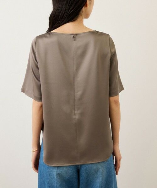 ROPE' / ロペ シャツ・ブラウス | ドレープサテンティーブラウス/セットアップ対応・イージーケア | 詳細21