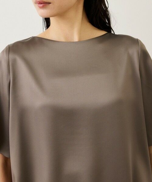 ROPE' / ロペ シャツ・ブラウス | ドレープサテンティーブラウス/セットアップ対応・イージーケア | 詳細23