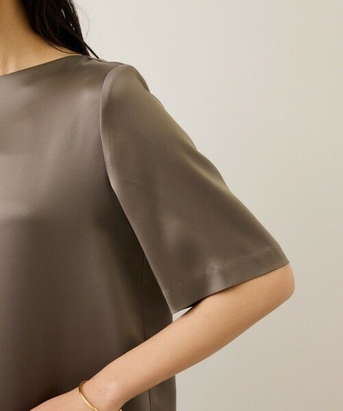 ROPE' / ロペ シャツ・ブラウス | ドレープサテンティーブラウス/セットアップ対応・イージーケア | 詳細24