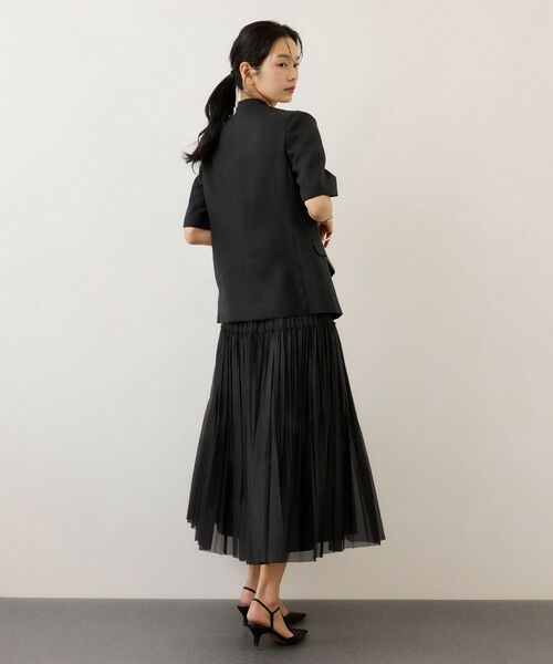 ROPE' / ロペ ノーカラージャケット | リネンハーフスリーブノーカラージャケット | 詳細11