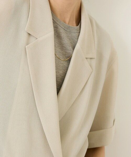 ROPE' / ロペ テーラードジャケット | ハーフスリーブライトメッシュジャケット/イージーケア | 詳細12