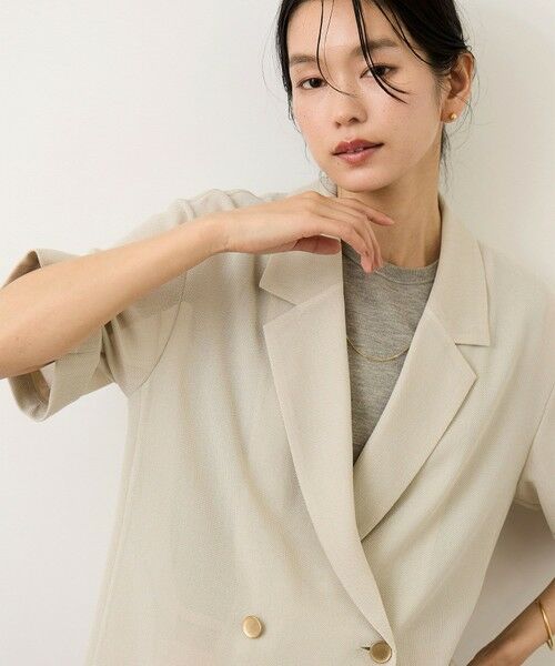 ROPE' / ロペ テーラードジャケット | ハーフスリーブライトメッシュジャケット/イージーケア | 詳細13