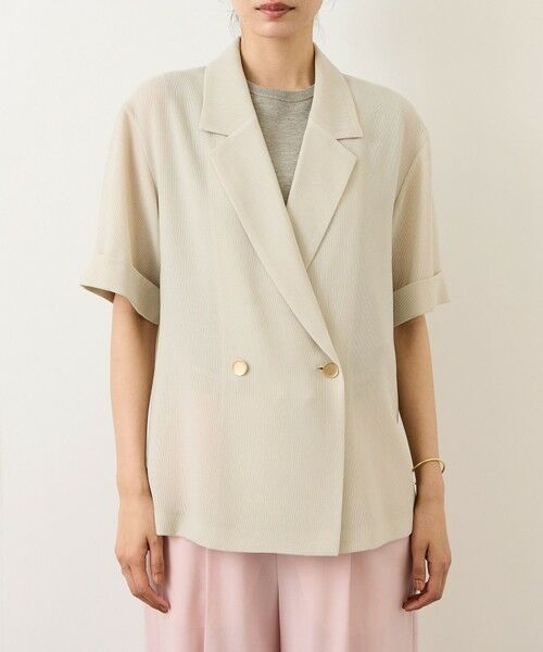 ROPE' / ロペ テーラードジャケット | ハーフスリーブライトメッシュジャケット/イージーケア | 詳細18
