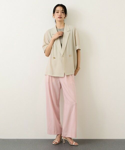 ROPE' / ロペ テーラードジャケット | ハーフスリーブライトメッシュジャケット/イージーケア | 詳細4