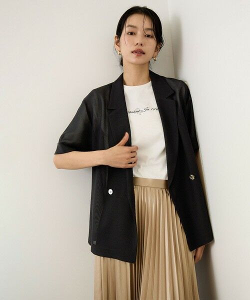ROPE' / ロペ テーラードジャケット | ハーフスリーブライトメッシュジャケット/イージーケア | 詳細5