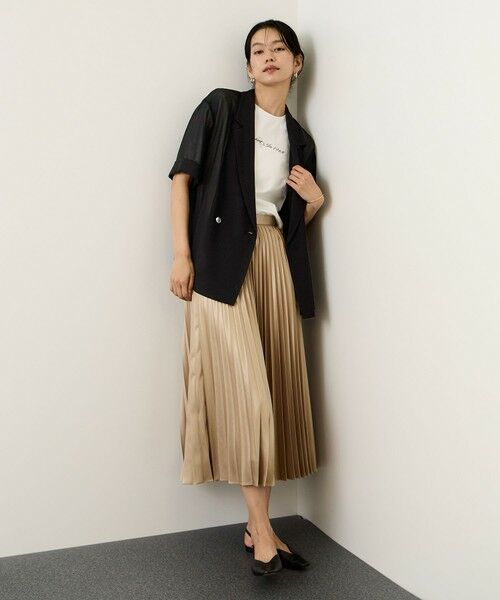 ROPE' / ロペ テーラードジャケット | ハーフスリーブライトメッシュジャケット/イージーケア | 詳細8