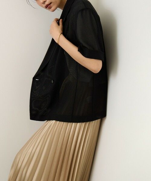 ROPE' / ロペ テーラードジャケット | ハーフスリーブライトメッシュジャケット/イージーケア | 詳細9