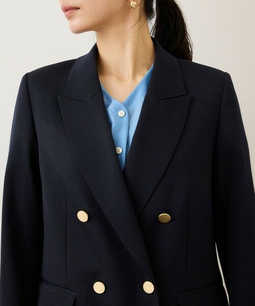 ROPE' / ロペ テーラードジャケット | ストレッチ金ボタンブレザージャケット | 詳細13
