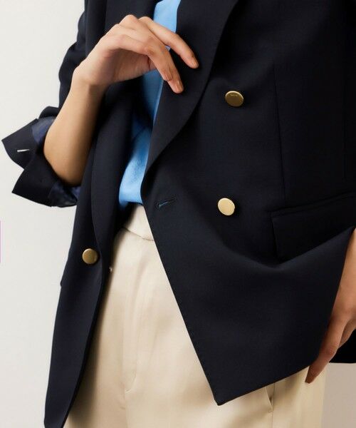 ROPE' / ロペ テーラードジャケット | ストレッチ金ボタンブレザージャケット | 詳細3