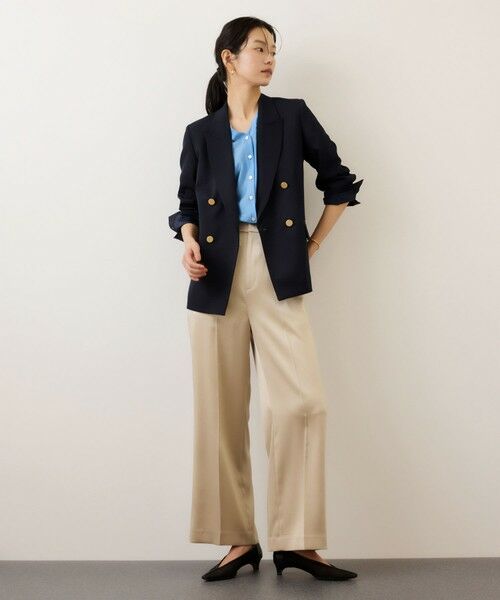 ROPE' / ロペ テーラードジャケット | ストレッチ金ボタンブレザージャケット | 詳細6