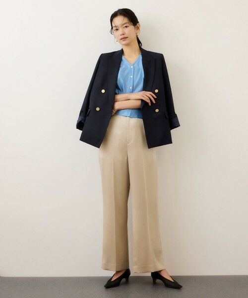 ROPE' / ロペ テーラードジャケット | ストレッチ金ボタンブレザージャケット | 詳細8