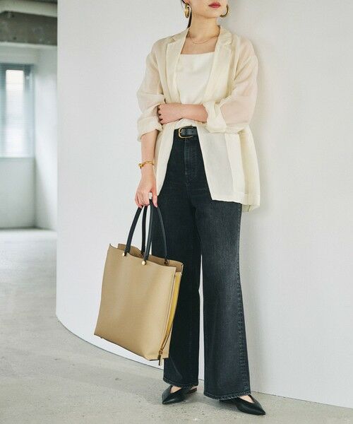 ROPE' / ロペ トートバッグ | 【E'POR】Y BAG Large/A4対応・通勤（ベージュ(27)）