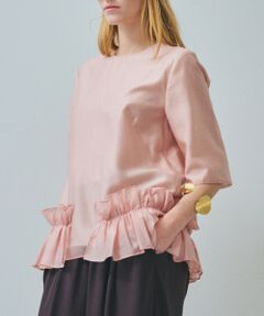 ROPE' / ロペ シャツ・ブラウス | 【一部店舗限定】【REALM（レルム）】HALF SLEEVE BLOUSE｜裾フリルブラウス　26SS