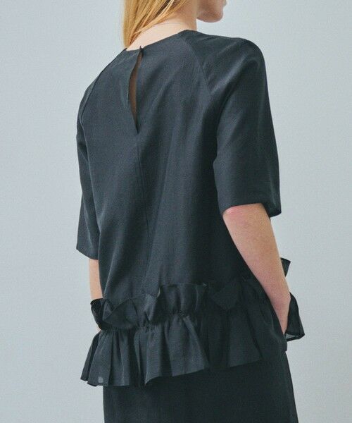 ROPE' / ロペ シャツ・ブラウス | 【一部店舗限定】【REALM（レルム）】HALF SLEEVE BLOUSE｜裾フリルブラウス　26SS | 詳細2