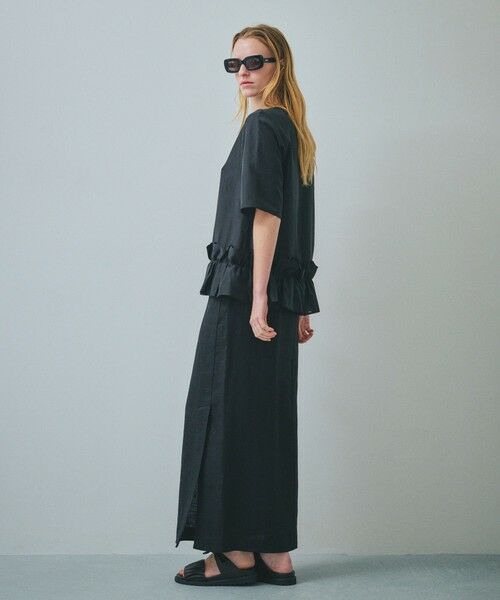 ROPE' / ロペ シャツ・ブラウス | 【一部店舗限定】【REALM（レルム）】HALF SLEEVE BLOUSE｜裾フリルブラウス　26SS | 詳細4