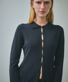 ROPE' / ロペ カーディガン・ボレロ | 【一部店舗限定】【REALM（レルム）】FLARE SLEEVE KNIT｜襟付きニットカーディガン