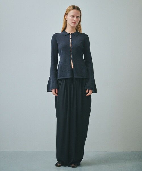 ROPE' / ロペ カーディガン・ボレロ | 【一部店舗限定】【REALM（レルム）】FLARE SLEEVE KNIT｜襟付きニットカーディガン | 詳細4