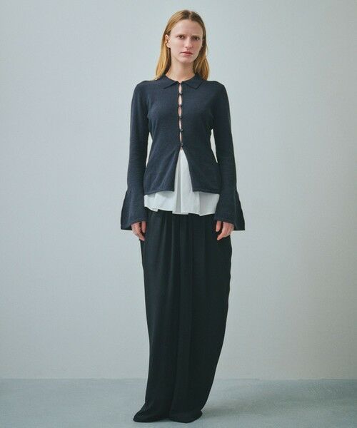ROPE' / ロペ カーディガン・ボレロ | 【一部店舗限定】【REALM（レルム）】FLARE SLEEVE KNIT｜襟付きニットカーディガン | 詳細5