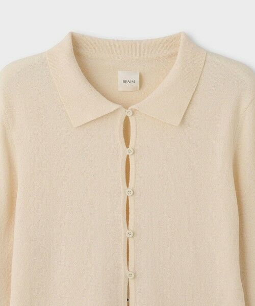 ROPE' / ロペ カーディガン・ボレロ | 【一部店舗限定】【REALM（レルム）】FLARE SLEEVE KNIT｜襟付きニットカーディガン | 詳細9