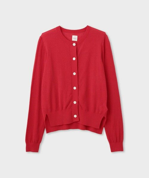 ROPE' / ロペ カーディガン・ボレロ | 【一部店舗限定】【REALM（レルム）】SHEER CARDIGAN｜シアーカーディガン（レッド(60)）