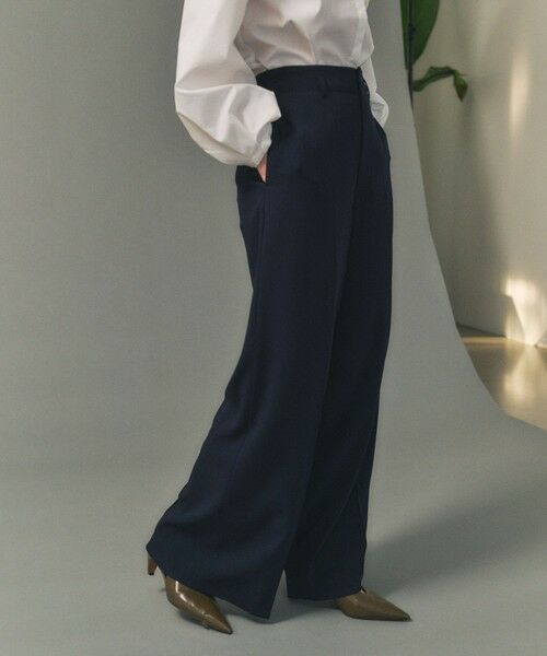 ROPE' / ロペ スラックス・ドレスパンツ | 【一部店舗限定】【REALM（レルム）】BACK ELASTIC PANTS｜スラックス　26SS | 詳細4