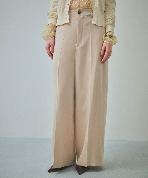ROPE' / ロペ スラックス・ドレスパンツ | 【一部店舗限定】【REALM（レルム）】BACK ELASTIC PANTS｜スラックス　26SS（ベージュ(27)）