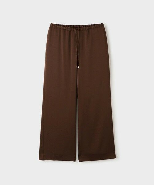 ROPE' / ロペ その他パンツ | 【一部店舗限定】【REALM（レルム）】SATIN EASY PANTS｜とろみパンツ　26SS（ブラウン(20)）
