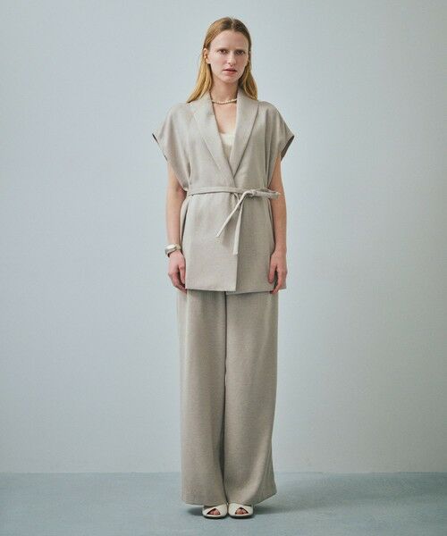 ROPE' / ロペ トレンチコート | 【一部店舗限定】【REALM（レルム）】SHAWL COLLAR HALF COAT｜ジレジャケット　26SS | 詳細2