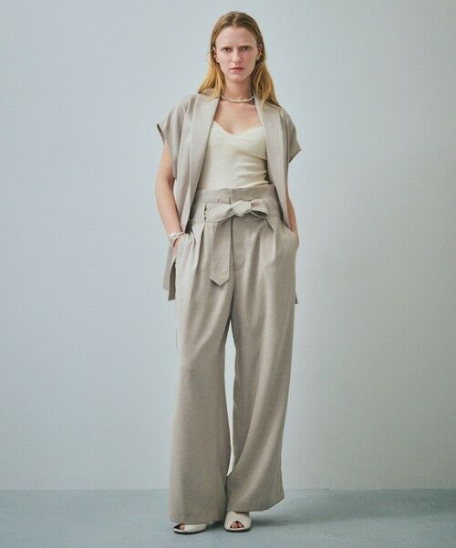 ROPE' / ロペ トレンチコート | 【一部店舗限定】【REALM（レルム）】SHAWL COLLAR HALF COAT｜ジレジャケット　26SS | 詳細3