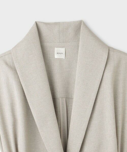 ROPE' / ロペ トレンチコート | 【一部店舗限定】【REALM（レルム）】SHAWL COLLAR HALF COAT｜ジレジャケット　26SS | 詳細7