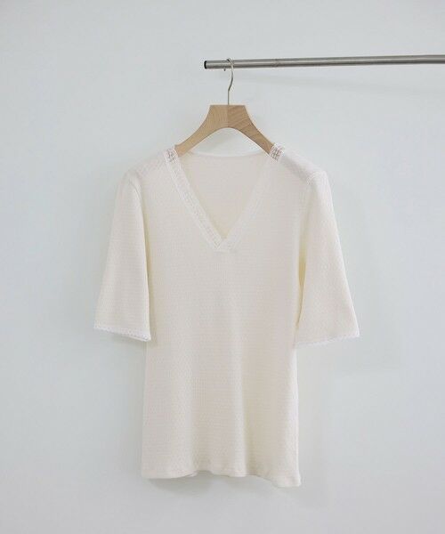ROPE' / ロペ Tシャツ | 【SALON adam et rope'】【Angie La La for SALON】GENTLE intimate レースVネックプルオーバー | 詳細12