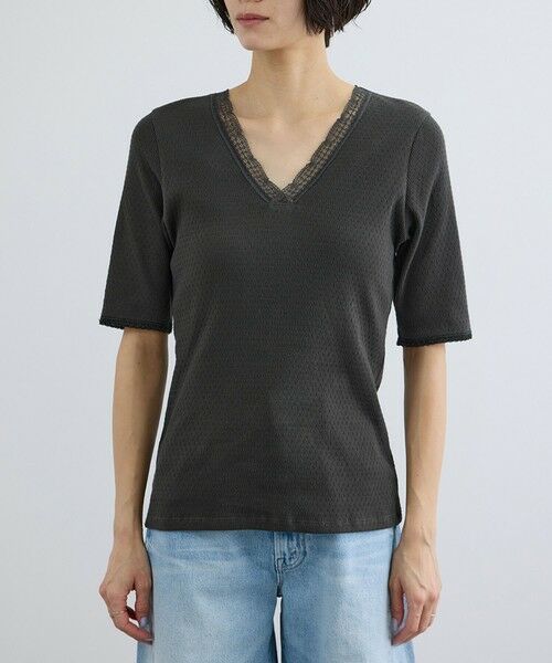 ROPE' / ロペ Tシャツ | 【SALON adam et rope'】【Angie La La for SALON】GENTLE intimate レースVネックプルオーバー | 詳細13