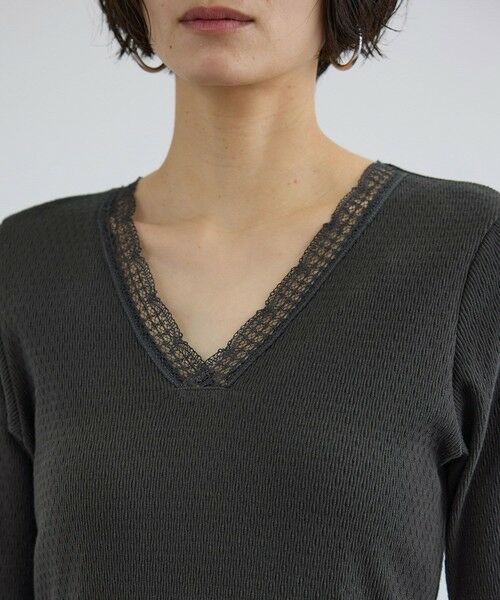 ROPE' / ロペ Tシャツ | 【SALON adam et rope'】【Angie La La for SALON】GENTLE intimate レースVネックプルオーバー | 詳細16