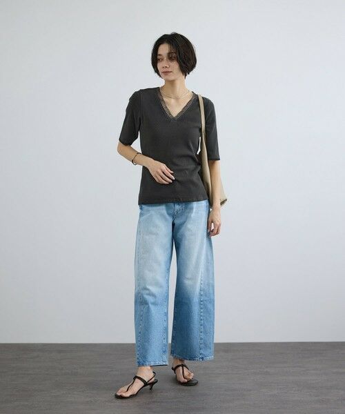 ROPE' / ロペ Tシャツ | 【SALON adam et rope'】【Angie La La for SALON】GENTLE intimate レースVネックプルオーバー | 詳細2