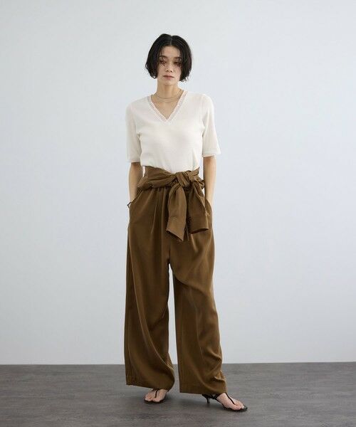 ROPE' / ロペ Tシャツ | 【SALON adam et rope'】【Angie La La for SALON】GENTLE intimate レースVネックプルオーバー | 詳細3