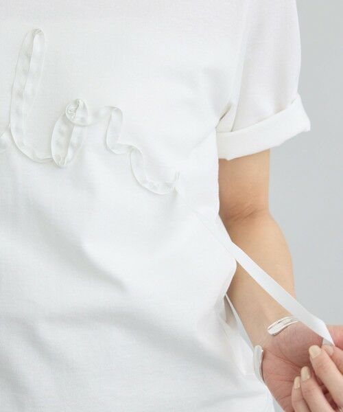 ROPE' / ロペ Tシャツ | 【SALON adam et rope'】テープ刺繍コンパクトTシャツ | 詳細11