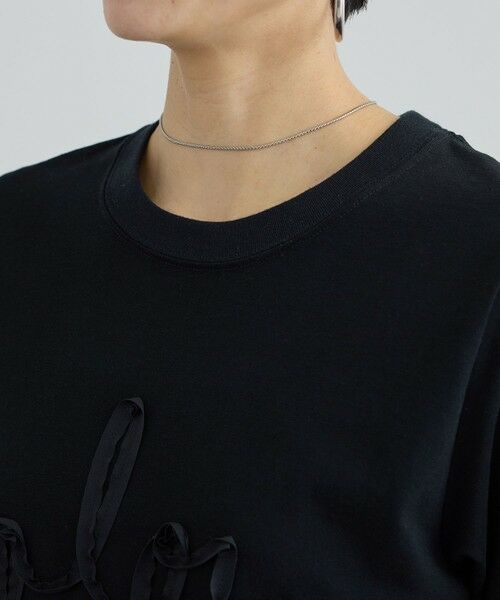 ROPE' / ロペ Tシャツ | 【SALON adam et rope'】テープ刺繍コンパクトTシャツ | 詳細15