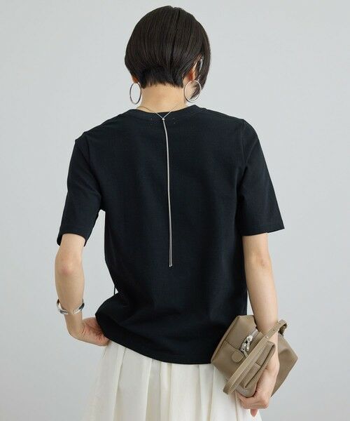 ROPE' / ロペ Tシャツ | 【SALON adam et rope'】テープ刺繍コンパクトTシャツ | 詳細2