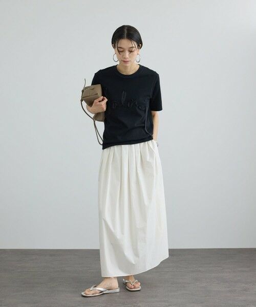 ROPE' / ロペ Tシャツ | 【SALON adam et rope'】テープ刺繍コンパクトTシャツ | 詳細4