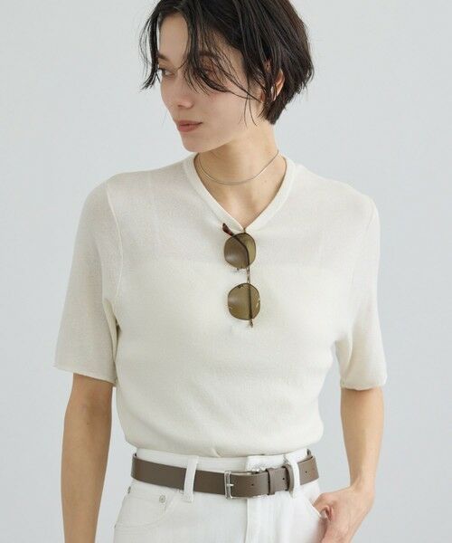 ROPE' / ロペ Tシャツ | 【SALON adam et rope'】LOTUS Arm covers T-shirt | 詳細1