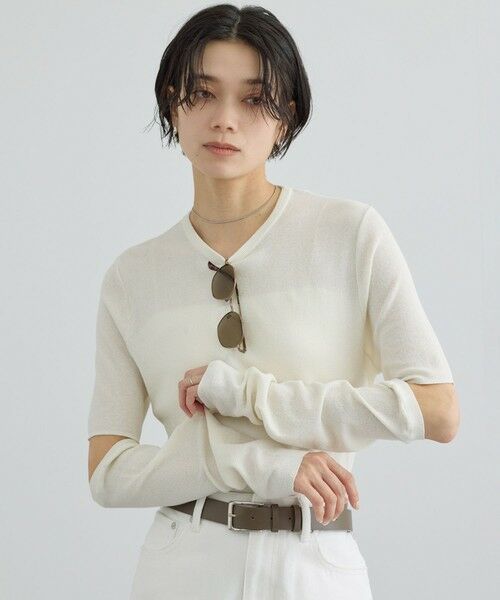 ROPE' / ロペ Tシャツ | 【SALON adam et rope'】LOTUS Arm covers T-shirt | 詳細22