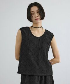 ROPE' / ロペ その他トップス | 【SALON adam et rope'】Cafissiチョーカー付きノースリーブプルオーバー / セットアップ対応