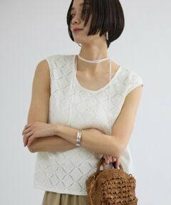 ROPE' / ロペ その他トップス | 【SALON adam et rope'】Cafissiチョーカー付きノースリーブプルオーバー / セットアップ対応