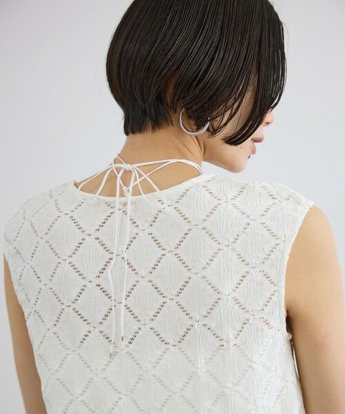 ROPE' / ロペ その他トップス | 【SALON adam et rope'】Cafissiチョーカー付きノースリーブプルオーバー / セットアップ対応 | 詳細1