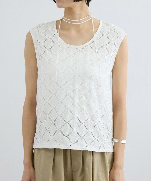 ROPE' / ロペ その他トップス | 【SALON adam et rope'】Cafissiチョーカー付きノースリーブプルオーバー / セットアップ対応 | 詳細10