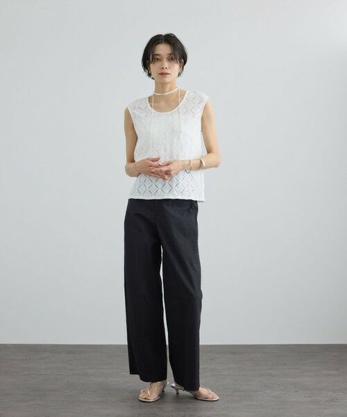 ROPE' / ロペ その他トップス | 【SALON adam et rope'】Cafissiチョーカー付きノースリーブプルオーバー / セットアップ対応 | 詳細27